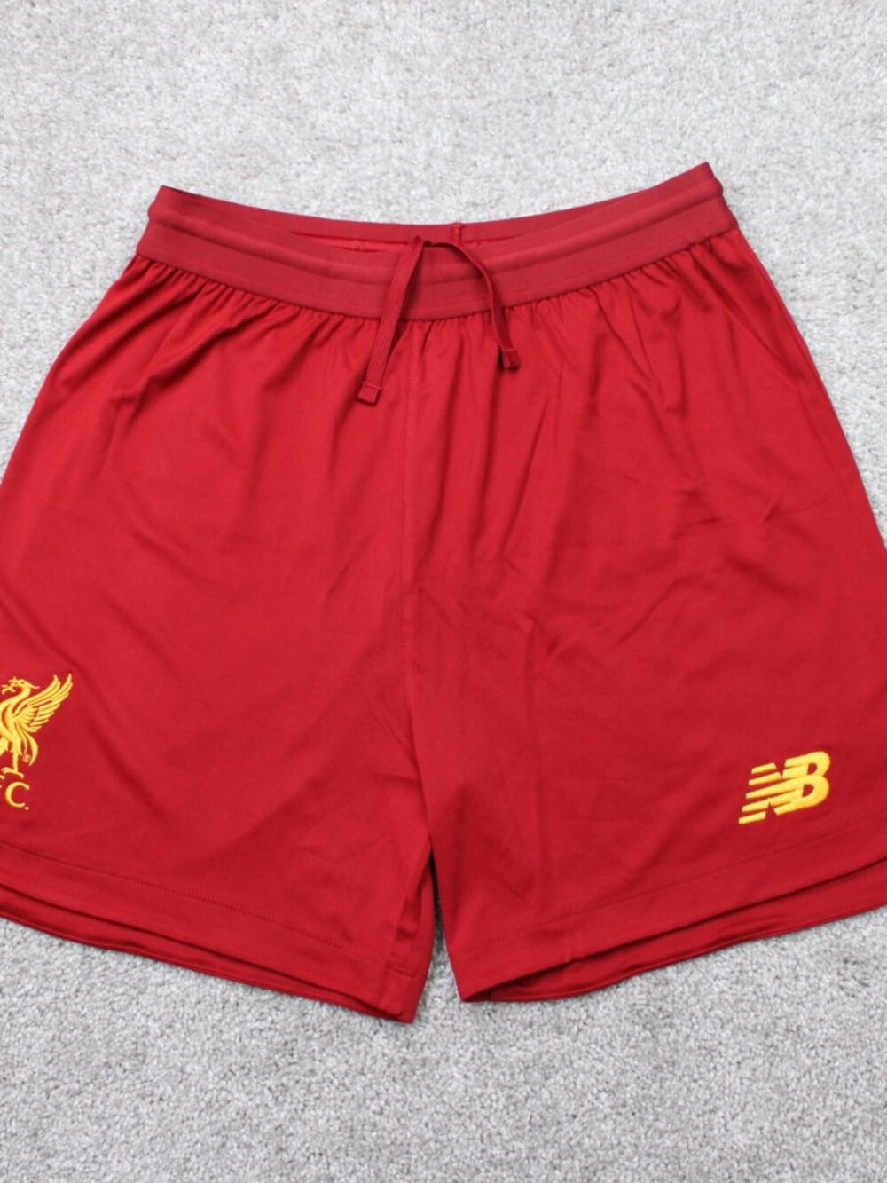 Liverpool FC Short Mens Small‎ Red New Balance Training Drawstring LFC Stretch